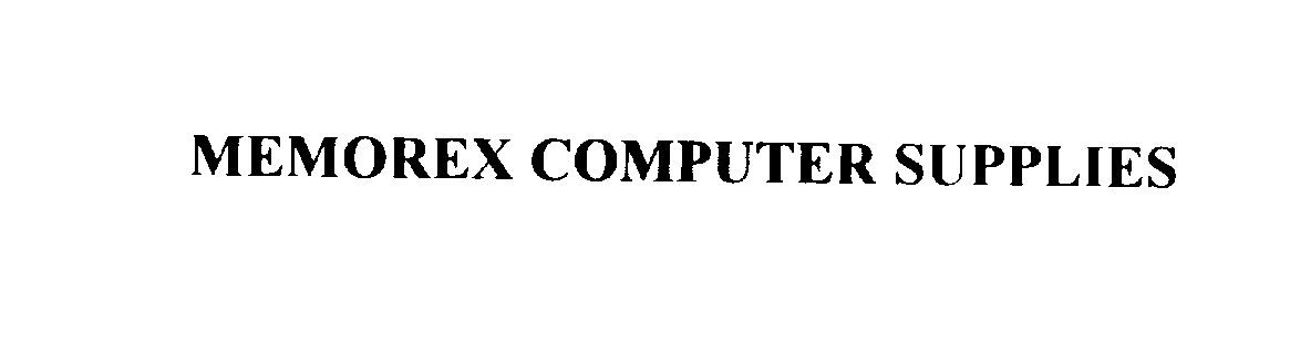  MEMOREX COMPUTER SUPPLIES