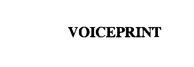 Trademark Logo VOICEPRINT