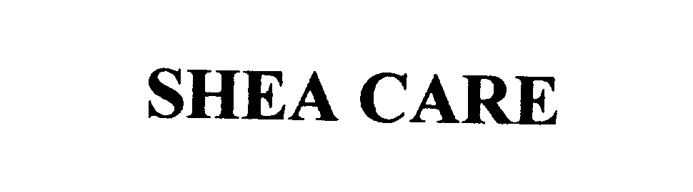 Trademark Logo SHEA CARE