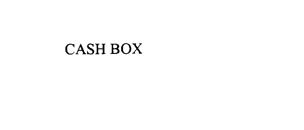  CASH BOX