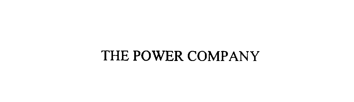 THE POWER COMPANY