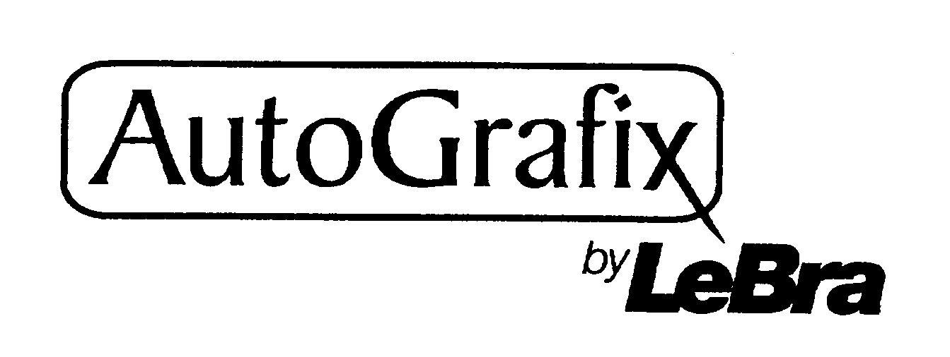 Trademark Logo AUTOGRAFIX BY LEBRA