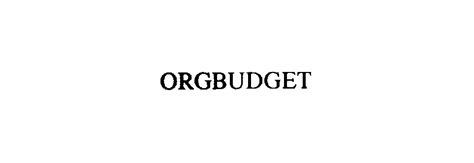 ORGBUDGET