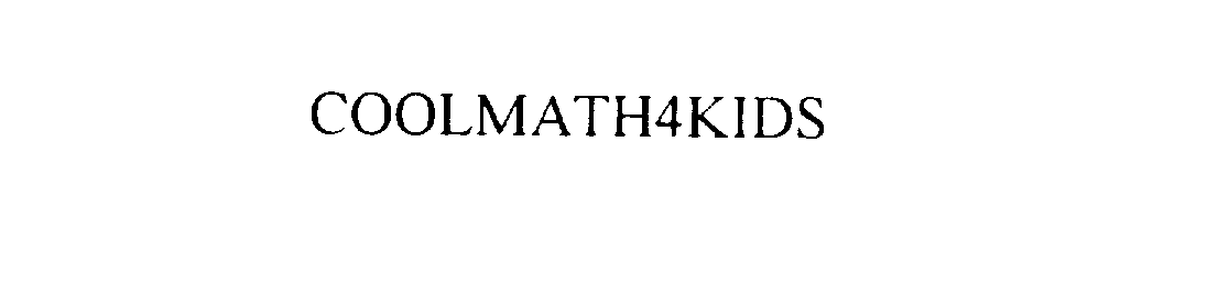 Trademark Logo COOLMATH4KIDS