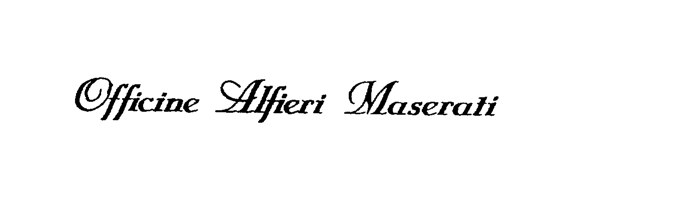 OFFICINE ALFIERI MASERATI