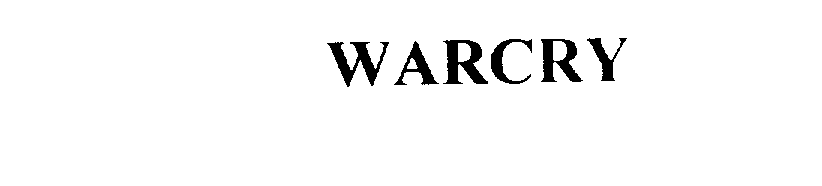 Trademark Logo WARCRY