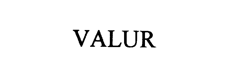 Trademark Logo VALUR