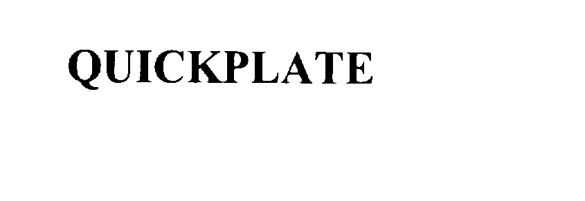 Trademark Logo QUICKPLATE