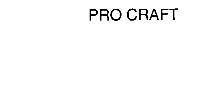 Trademark Logo PRO CRAFT