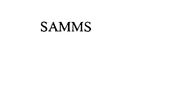 Trademark Logo SAMMS