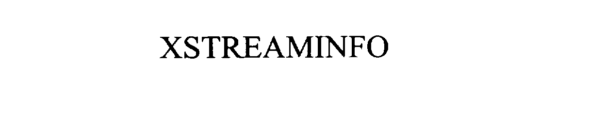 Trademark Logo XSTREAMINFO