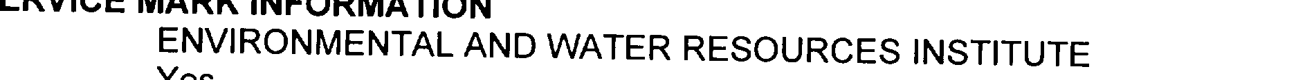 Trademark Logo ENVIRONMENTAL AND WATER RESOURCES INSTITUTE