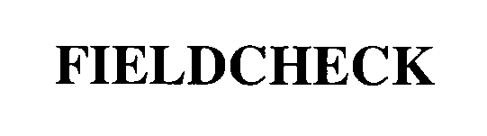 Trademark Logo FIELDCHECK