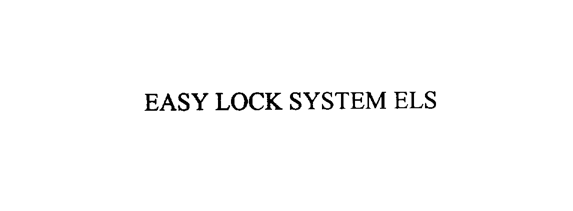  EASY LOCK SYSTEMS ELS