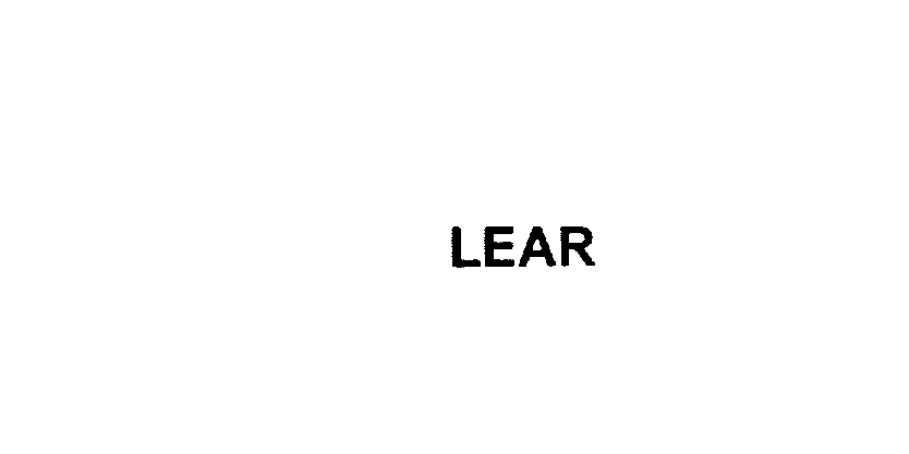 Trademark Logo LEAR