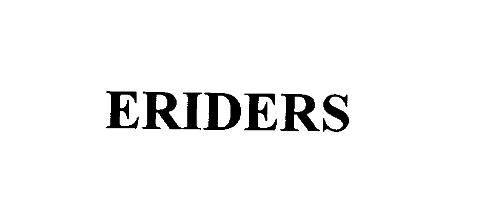 Trademark Logo ERIDERS