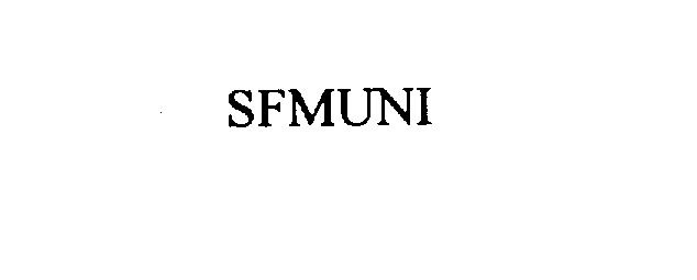 Trademark Logo SFMUNI