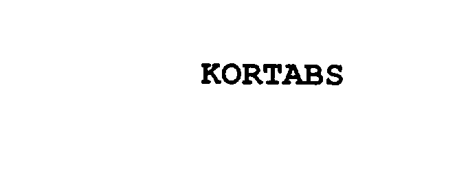 Trademark Logo KORTABS