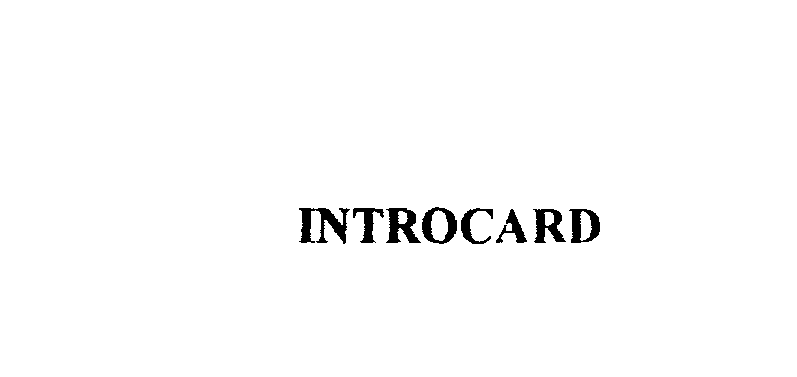 Trademark Logo INTROCARD