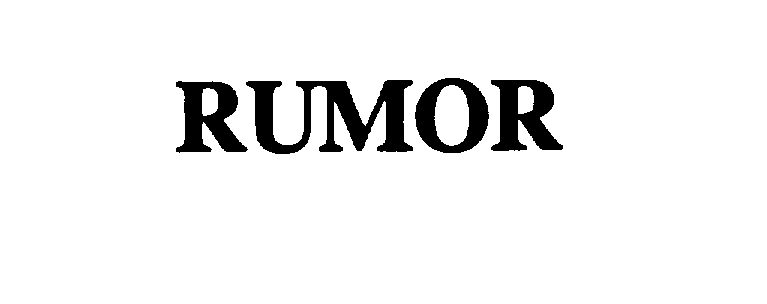 Trademark Logo RUMOR