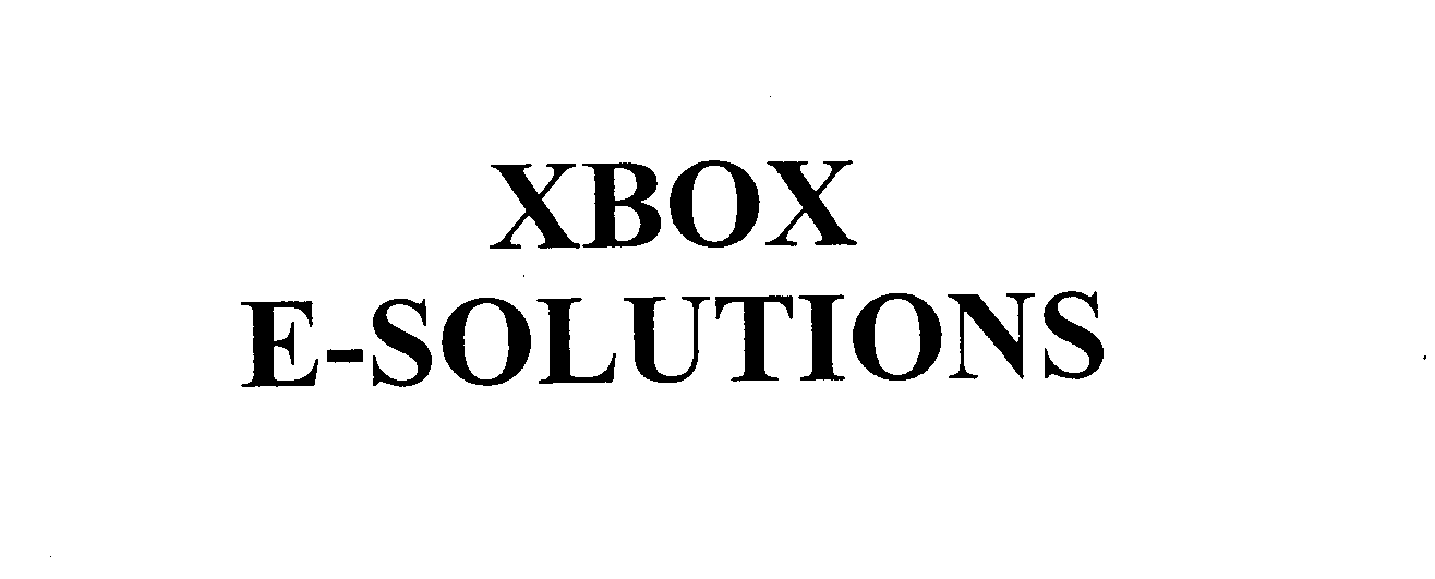 XBOX E-SOLUTIONS