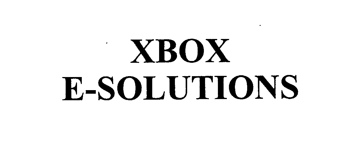 XBOX E-SOLUTIONS