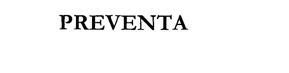 Trademark Logo PREVENTA