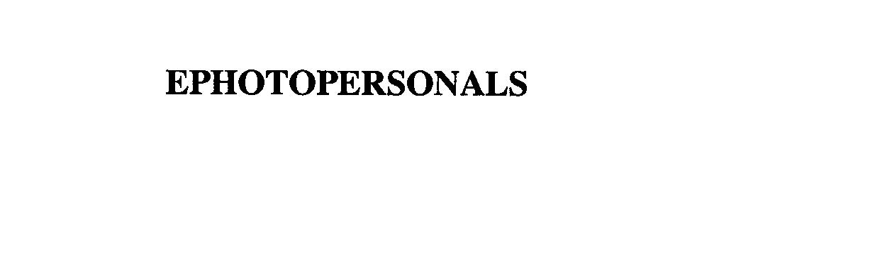 Trademark Logo EPHOTOPERSONALS