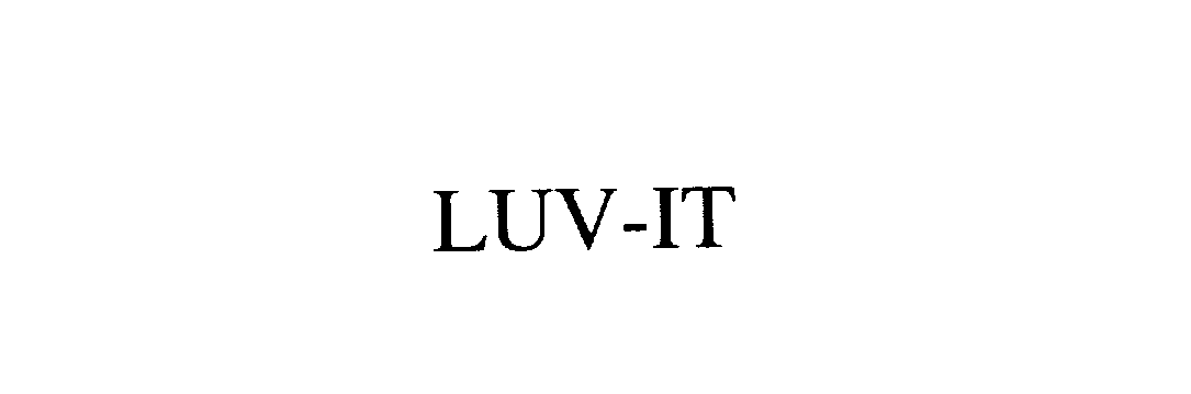 Trademark Logo LUV-IT