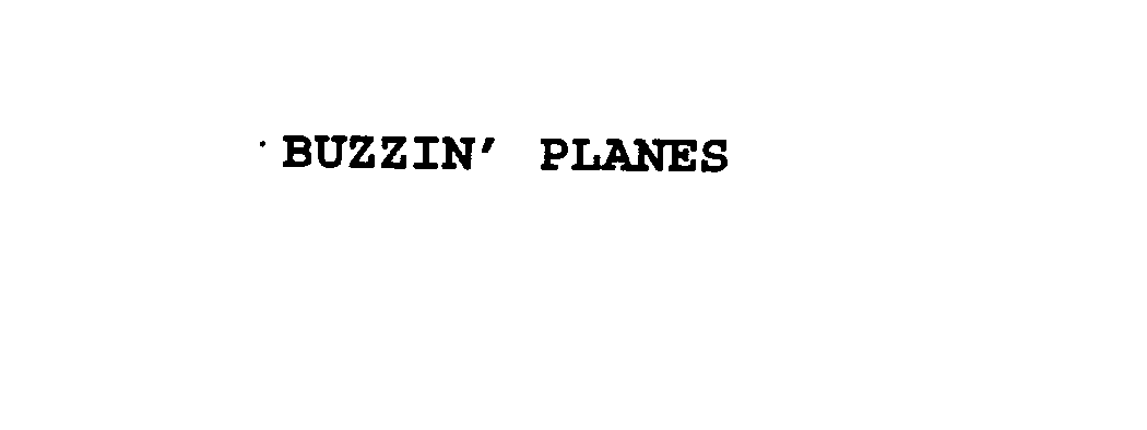  BUZZIN' PLANES