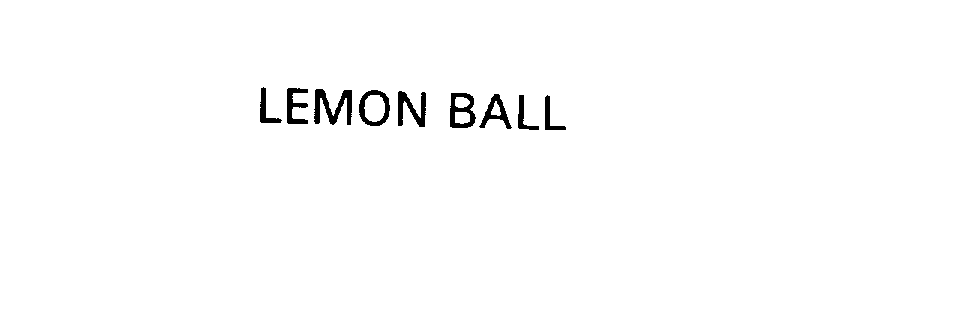Trademark Logo LEMON BALL