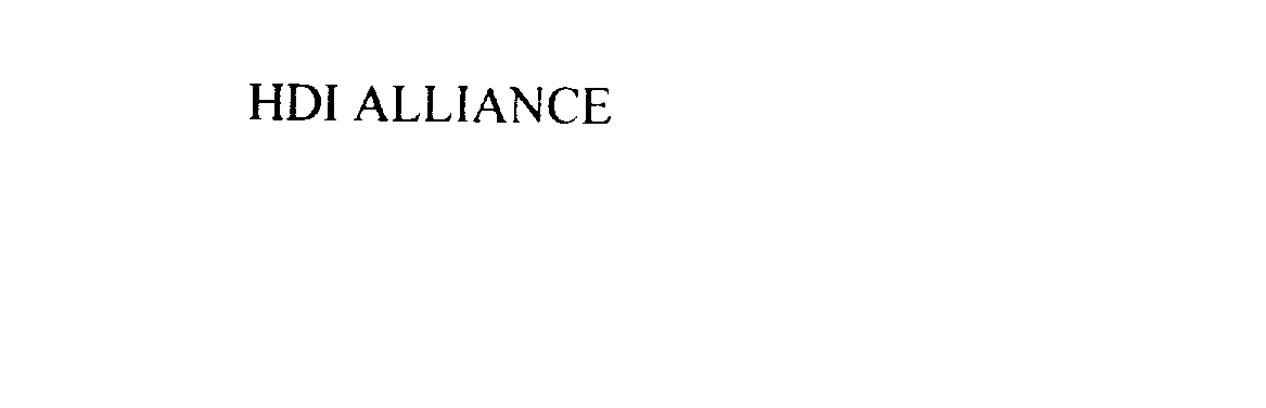  HDI ALLIANCE