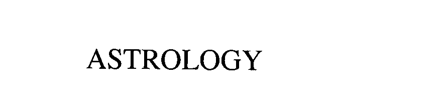 Trademark Logo ASTROLOGY