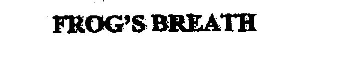 Trademark Logo FROG'S BREATH