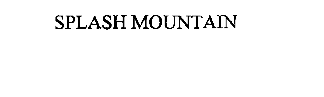  SPLASH MOUNTAIN