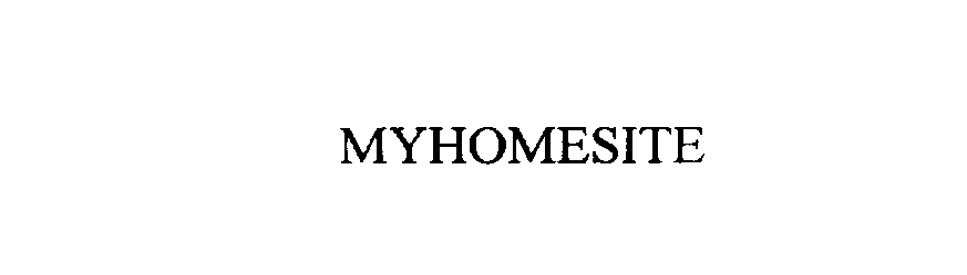 Trademark Logo MYHOMESITE