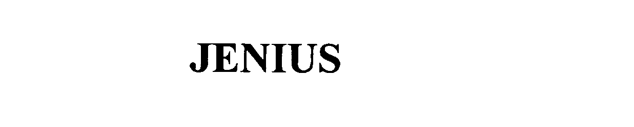 Trademark Logo JENIUS
