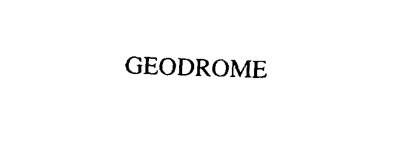 Trademark Logo GEODROME