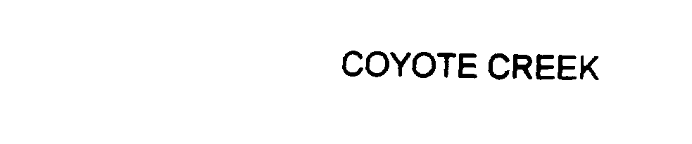 Trademark Logo COYOTE CREEK