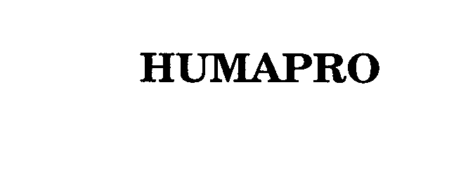 Trademark Logo HUMAPRO