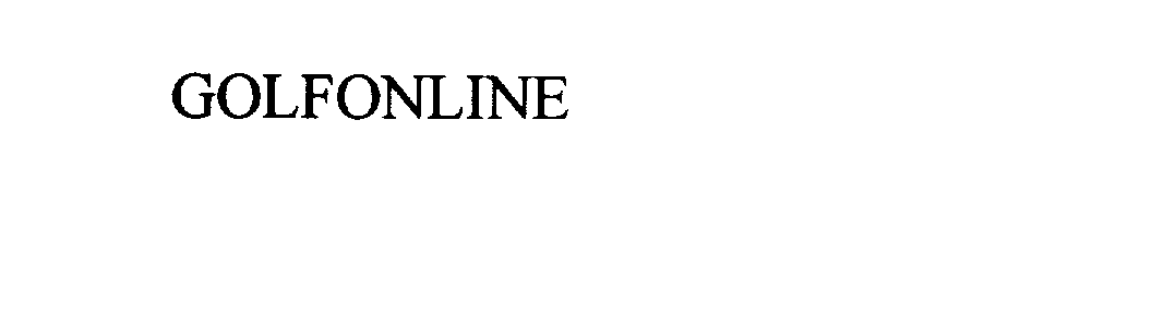 Trademark Logo GOLFONLINE