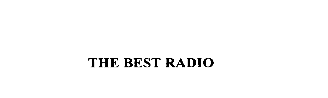 Trademark Logo THE BEST RADIO