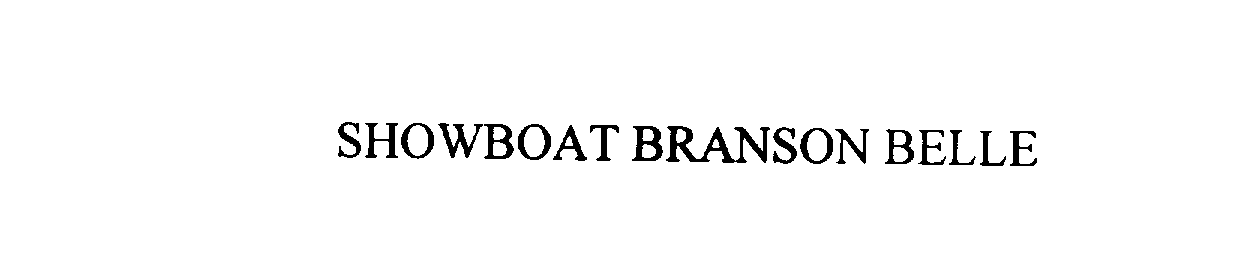 Trademark Logo SHOWBOAT BRANSON BELLE