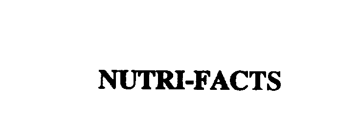 Trademark Logo NUTRI-FACTS