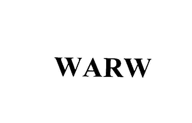 Trademark Logo WARW