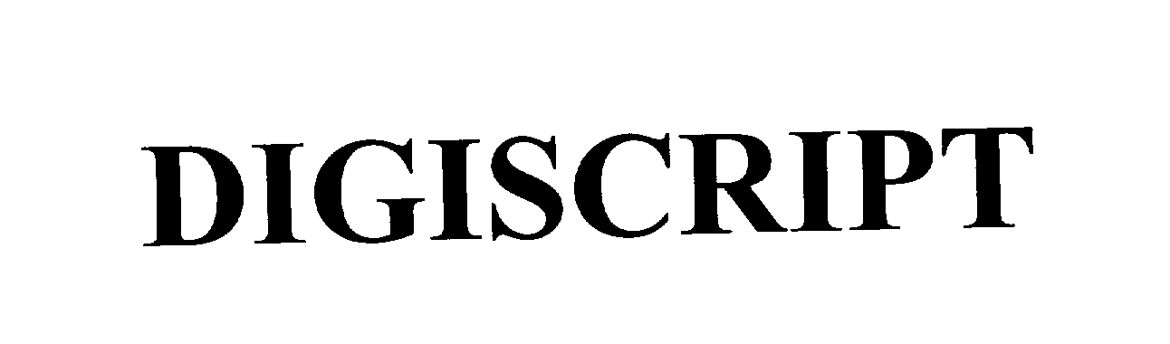 Trademark Logo DIGISCRIPT