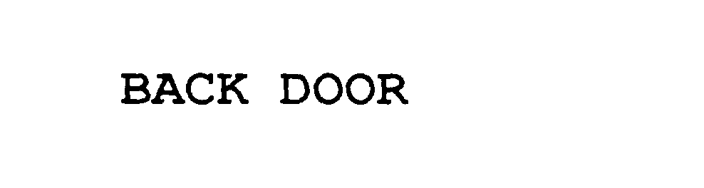 Trademark Logo BACK DOOR