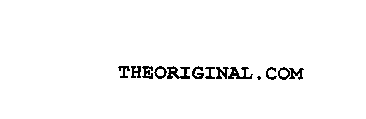 Trademark Logo THEORIGINAL.COM