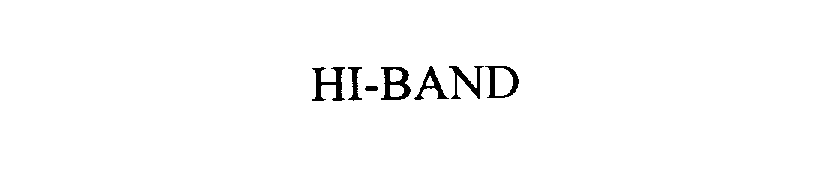 Trademark Logo HI-BAND