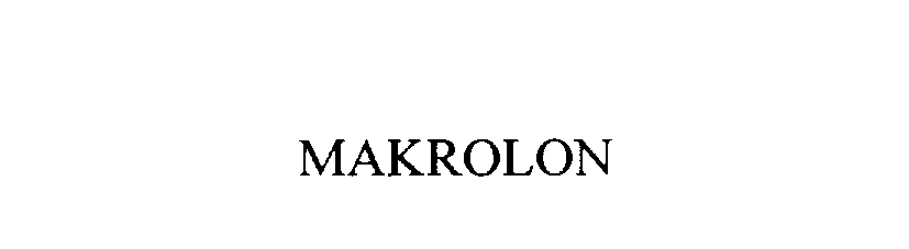 Trademark Logo MAKROLON
